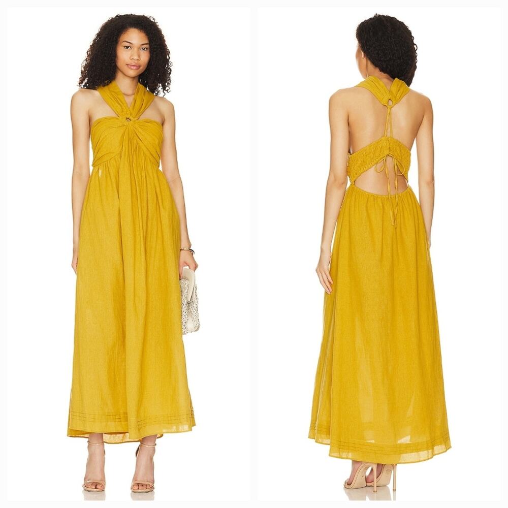 Cleobella Aurelia Maxi Dress in Marigold - Picture 1 of 14